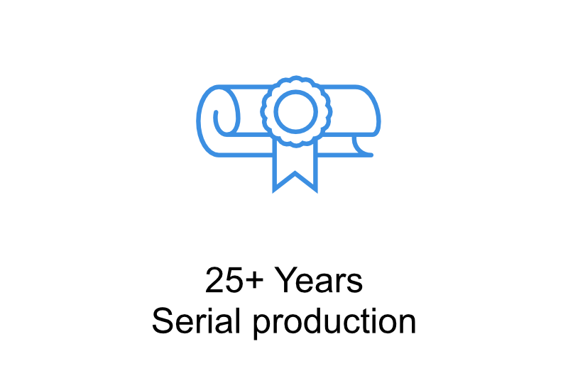 25 YearsSerial production